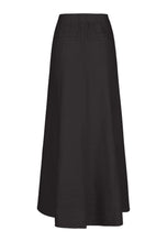 Linen Maxi Skirt - Black