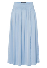 Casual Satin Skirt - Sky