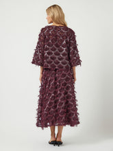 Textured Fringe Blouse in Port Royale