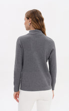 Grey Knit Hoodie with Sparkle Detail