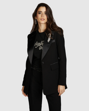 Black Tuxedo-Style Blazer