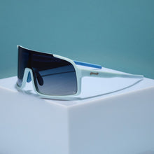 Light Blue Sport Shield Sunglasses