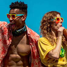 Pineapple Unisex Sunglasses - Yellow & Blue