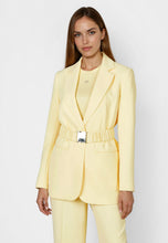 Marc Aurel Lemon Belted Blazer