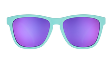 Electric Carnival Sunglasses - Teal & Purple
