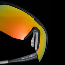 Black Sport Wrap Sunglasses