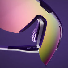 Purple Sport Shield Sunglasses