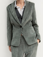 Sage Green Corduroy Tailored Blazer