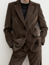 Chocolate Brown Corduroy Blazer