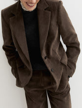 Chocolate Brown Corduroy Blazer