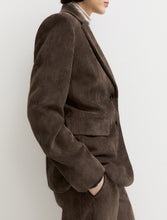 Chocolate Brown Corduroy Blazer
