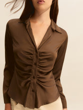 Satin Ruched Blouse