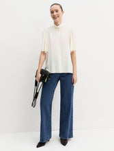 Cream Flutter Sleeve Blouse