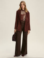 Geometric Print Shirt in Chocolate