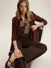 Geometric Print Shirt in Chocolate