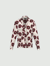 Floral Twill Blouse with Neckerchief