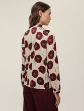 Floral Twill Blouse with Neckerchief