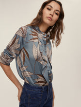 Printed Shirt with Ruffles