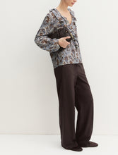 Paisley Ruffle Blouse