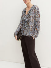 Paisley Ruffle Blouse
