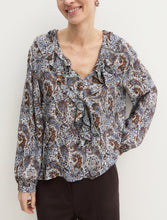 Paisley Ruffle Blouse