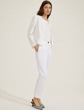 Satin Chino Trousers - White