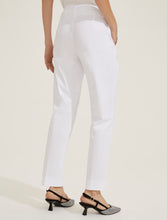Satin Chino Trousers - White
