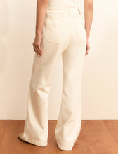 Wide-Leg Cream Jeans