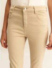 Straight-Leg Beige Trousers