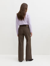Chocolate Brown High-Waisted Wide Leg Trousers