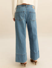 Wide Leg Cropped Denim Jeans