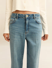 Wide Leg Cropped Denim Jeans