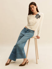 Wide Leg Cropped Denim Jeans