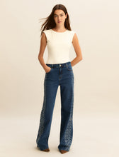 Stud Detail Flared Jeans