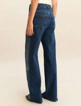 Stud Detail Flared Jeans