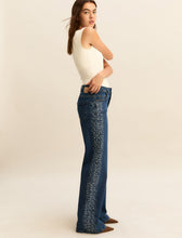 Stud Detail Flared Jeans