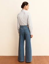 High Waist Wide Leg Denim Jeans