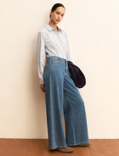 High Waist Wide Leg Denim Jeans