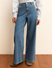 High Waist Wide Leg Denim Jeans