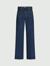 Mid-Wash Wide-Flare Jeans