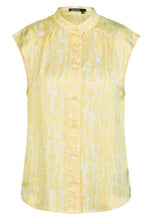 Yellow Print Sleeveless Top