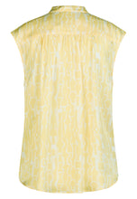 Yellow Print Sleeveless Top