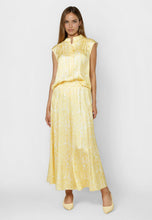 Yellow Print Sleeveless Top