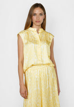 Yellow Print Sleeveless Top