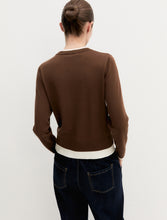 Chocolate Brown Fine Wool Jumper