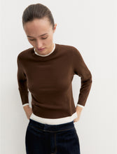 Chocolate Brown Fine Wool Jumper