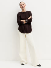 Chocolate Brown Stretch Oversized Jumper