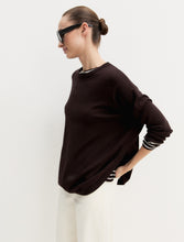 Chocolate Brown Stretch Oversized Jumper