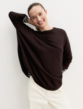 Chocolate Brown Stretch Oversized Jumper