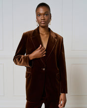 Chocolate Velvet Blazer